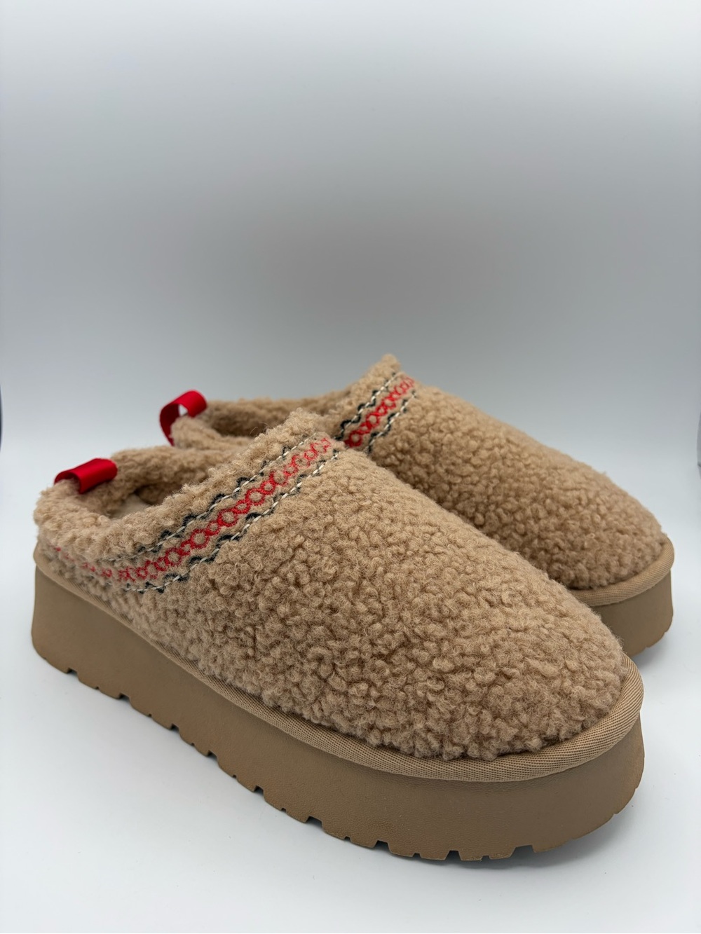 CUSHIONAIRE Sz 6 Sherpa Slippers Slip-On Mule Slipper Cozy Casual Fall
